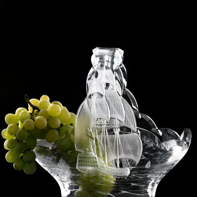 Ryté sklo_ mísa na ovoce